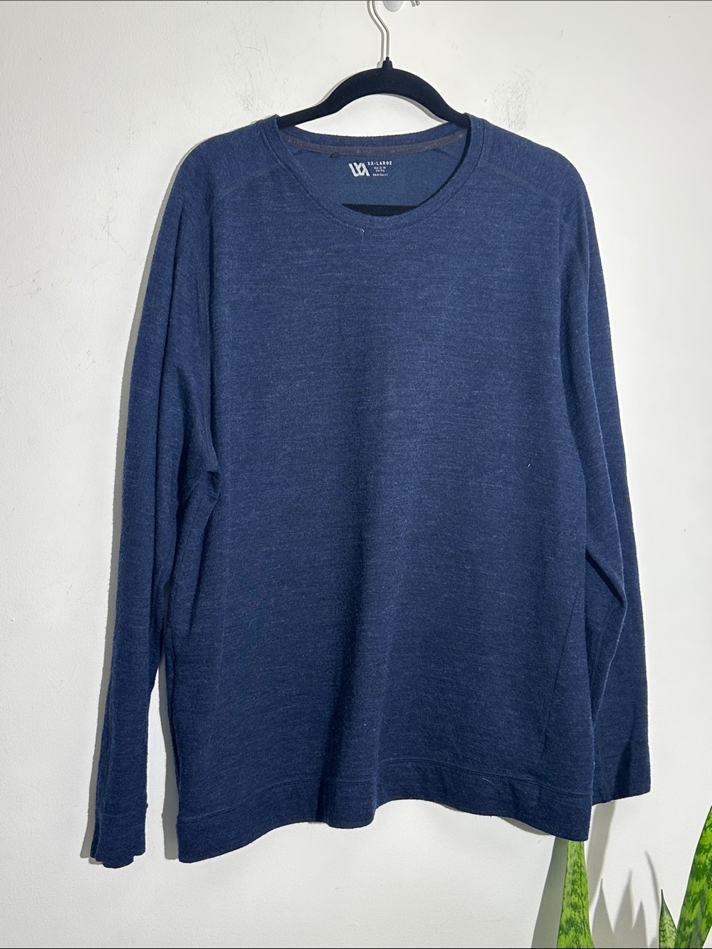 Men's Long-Sleeve Crewneck Shirt - Navy